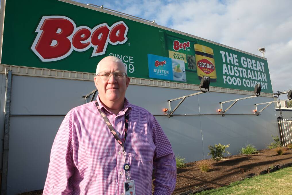 LEAD ROLE: Manager at Bega Cheese in Koroit Chris Evans at the factory when Bega took over in 2019. 
