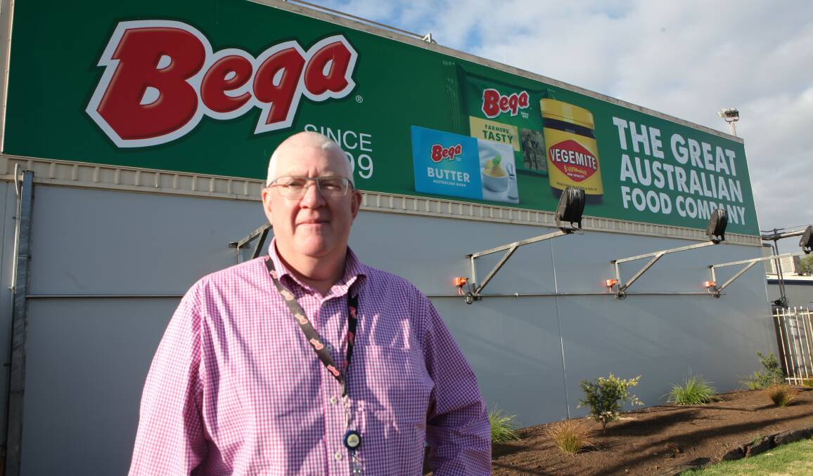At the helm: Chris Evans, operations manager for the Koroit dairy factory that the Bega company bought last year, is Koroit-born and bred.