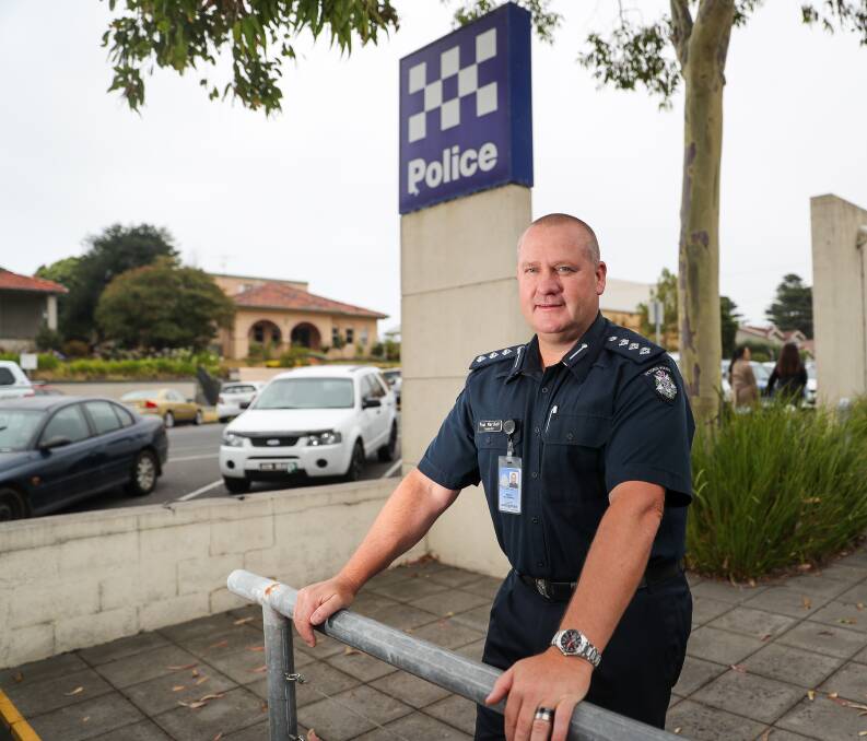 STAY SAFE: Warrnambool police Inspector and Violence Prevention Board chair Paul Marshall is calling on the community to drink responsibly in the aim of curbing assualts.  Picture: Morgan Hancock