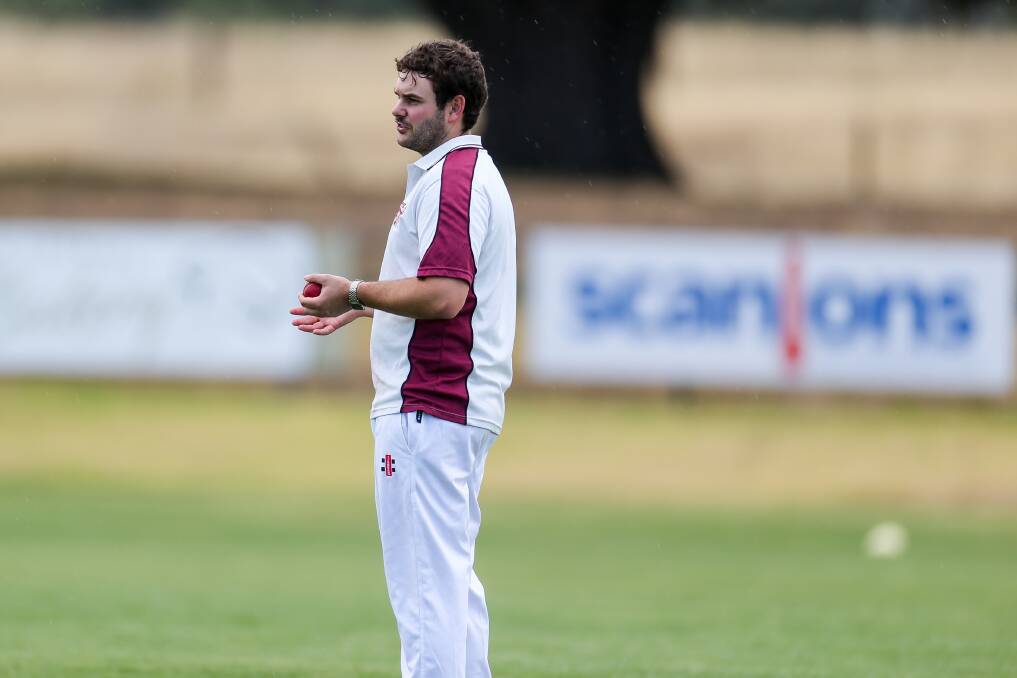 Jack McConnell is part of Noorat's bowling attack . Picture: Anthony Brady