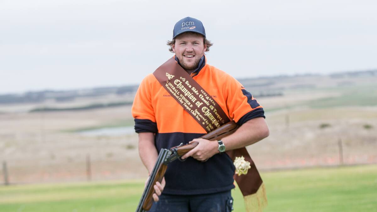 TOP SHOT: Andrew Smith was the overall winner at the Warrnambool Clay Target Club's Seaside Classic.  Picture: Christine Ansorge