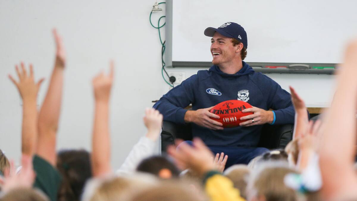 HAPPY: Geelong star Gary Rohan is feeling confident heading into his first season with the Cats. Picture: Morgan Hancock 