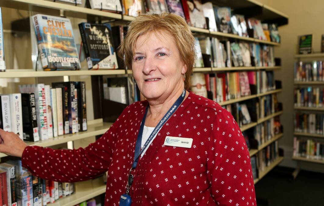 DEMAND: Koroit librarian Jennie Hickey. Libraries remain popular in Moyne. Picture: Anthony Brady