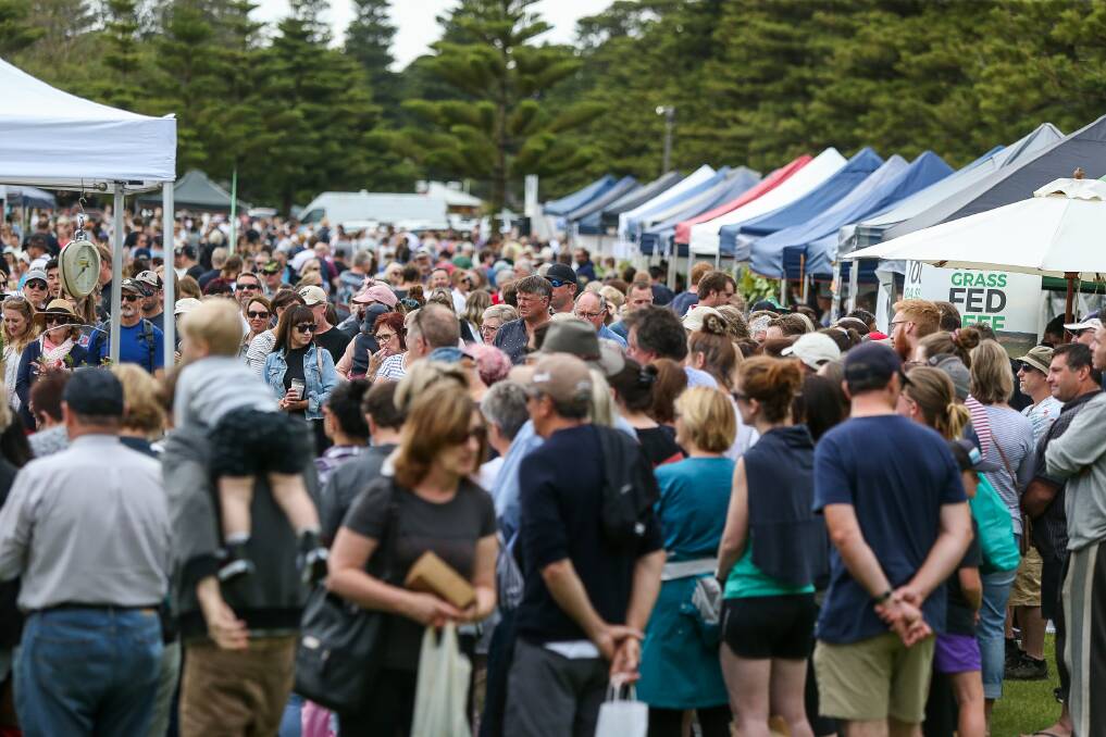 POPULAR: Hundreds of people attend one of the city's summer night markets. Picture: Anthony Brady
