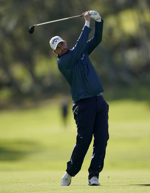 Marc Leishman in action in round two of the World Golf Championships in Mexico. Picture: AP Photo/Ryan Kang