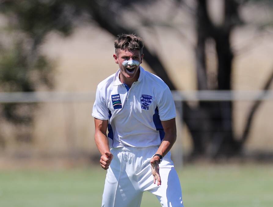 GONE: Hawkesdale's Fletcher Cozens has moved to Warrnambool and District Cricket Associaiton club West Warrnambool. Picture: Morgan Hancock