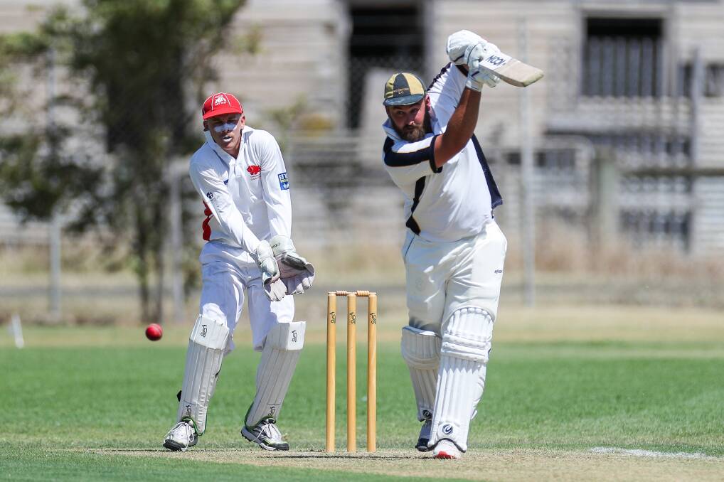 Captain reliable: Woodford skipper Nick Butters made 68 runs against Dennington on Saturday. Pictures: Morgan Hancock