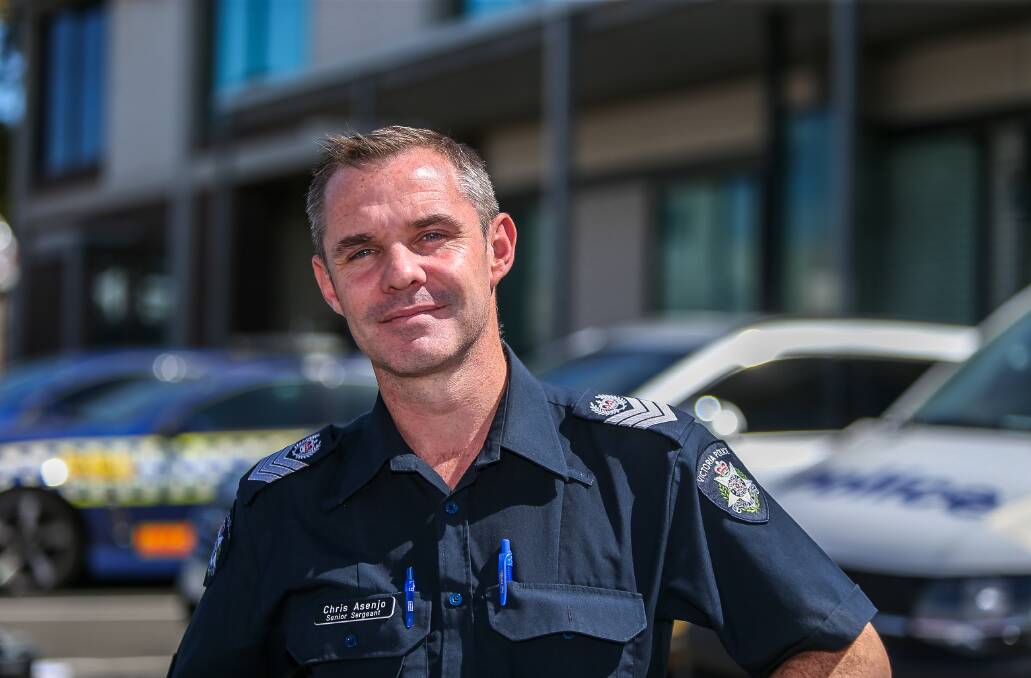 Huge issue: South-west police road safety manager Senior Sergeant Chris Asenjo talking about road safety. Picture: Anthony Brady
