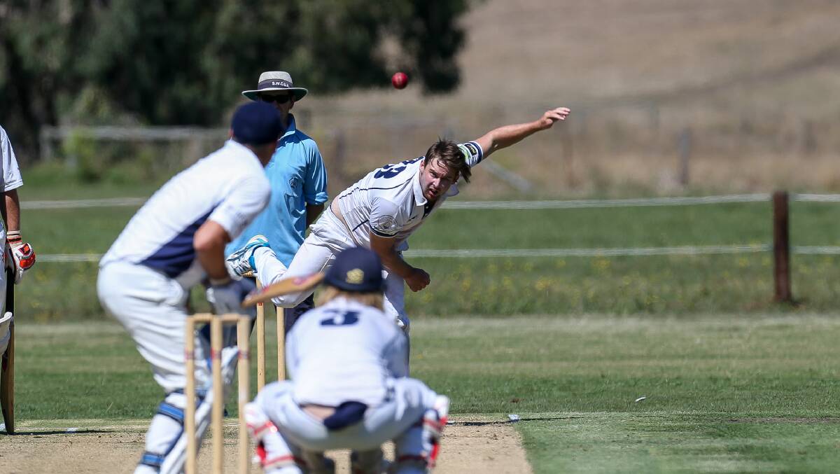 All set: Heytesbury Rebels captain-coach Paul Vogels is ready to send some balls down the wicket this Saturday. Picture: Anthony Brady
