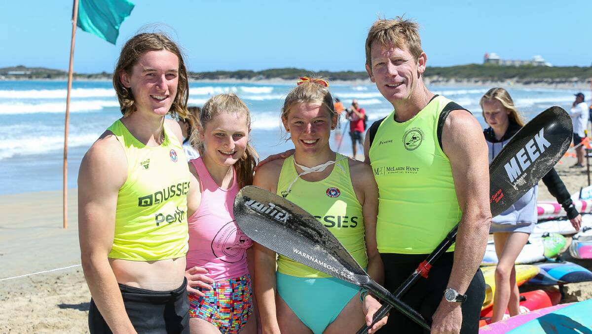 MULTI-TALENTED: Isaac, Alana, Ellie and Ben Johnson also do Surf Life Saving with Warrnambool Surf Club. Picture: Anthony Brady