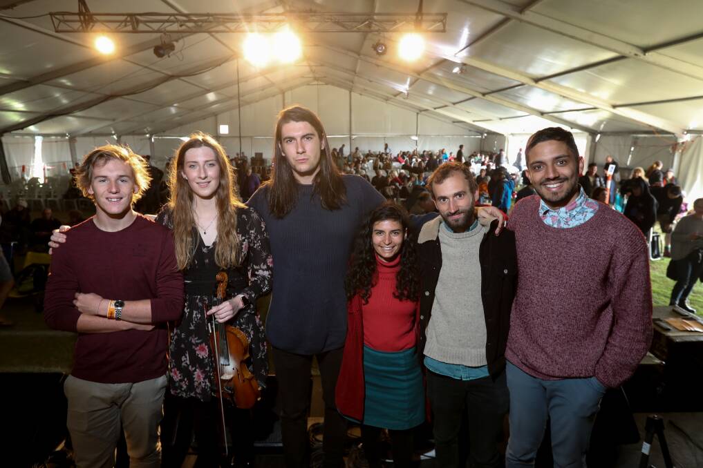 Emerging talent: Musicians Cooper Lower, Georgia Rose, Fenn Wilson, Stav Shaul, Maddison Carter and Isaac Gunnoo performed in the Trajectory showcase.