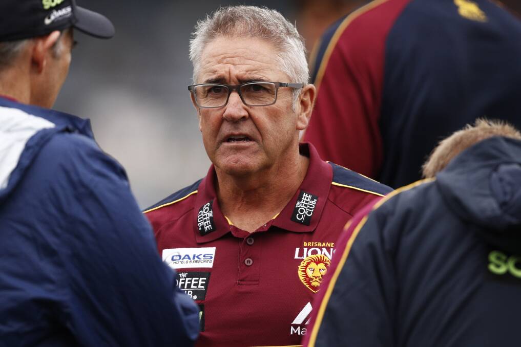 LEADING THE RESURGENCE: Brisbane coach Chris Fagan (pictured) is developing the Lions' younger players, according to club great Jonathan Brown. Picture: AAP Image/Daniel Pockett