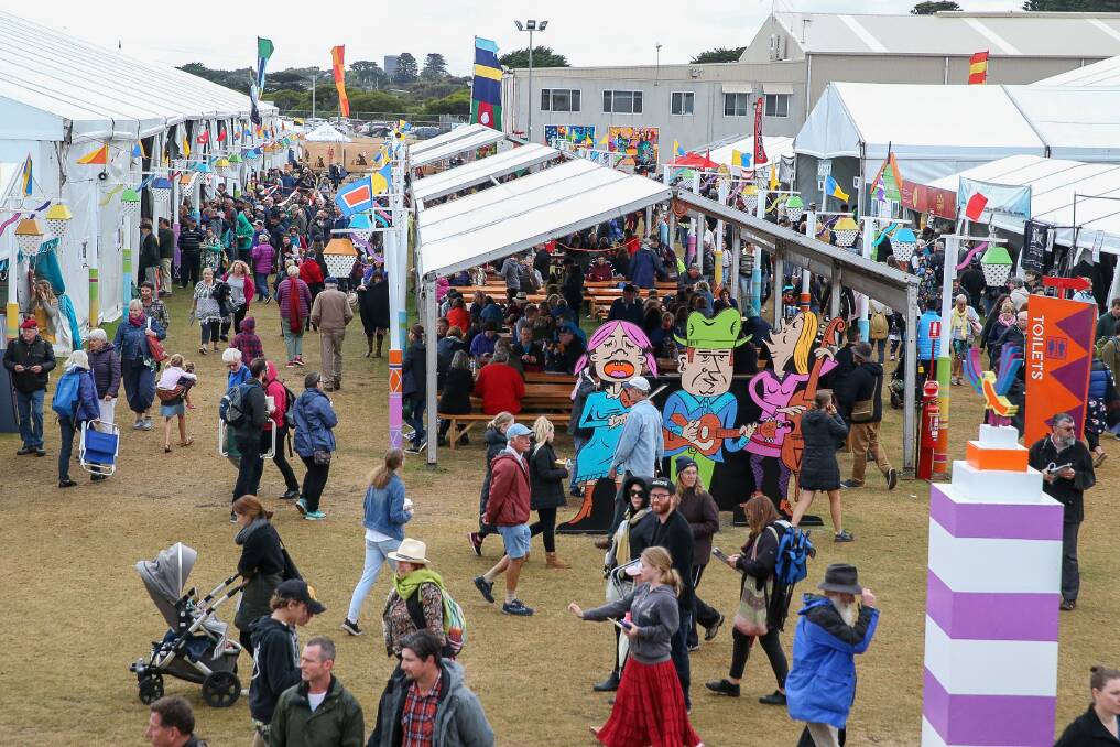 Big crowd at the 2019 Port Fairy Folk Festival. Picture: Anthony Brady