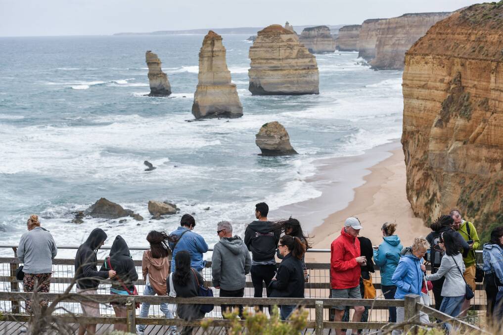 The Twelve Apostles viewing area pictured in 2019. It will be open to limited visitors. 