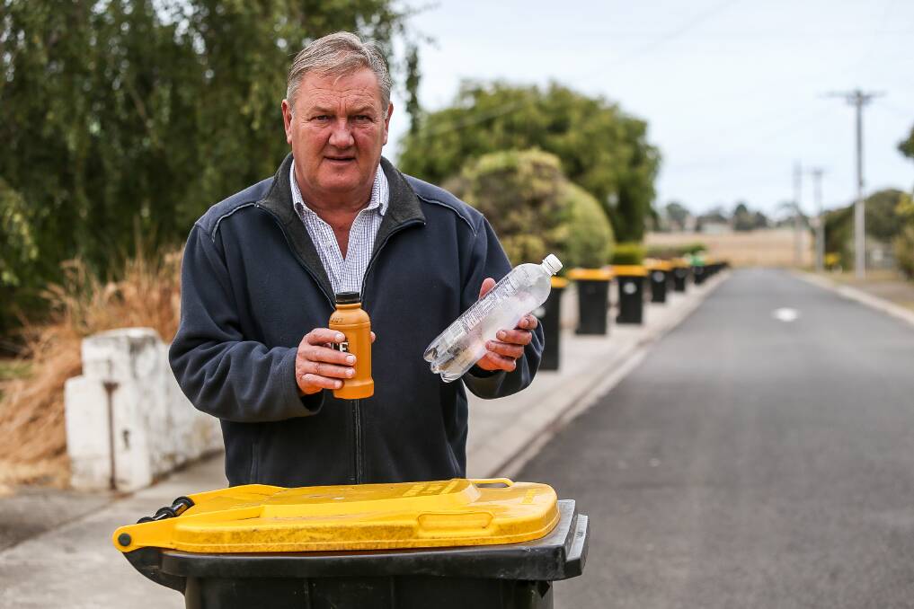NO ALTERNATIVE: Mayor Mick Wolfe said there was no alternative but to send recycling to landfill this week, despite the council investigating alternative options for future kerbside collections. Picture: Anthony Brady