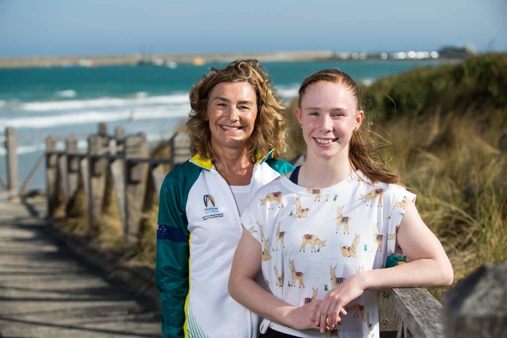 Ready to race: Jenny Dowie and Grace Kelly were both recipients of a Surf 'T' Surf grant. Picture: Christine Ansorge