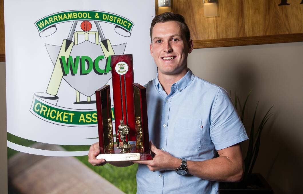 Top award: Division one cricketer of the year Mark Murphy from Brierly-Christ Church. Picture: Christine Ansorge