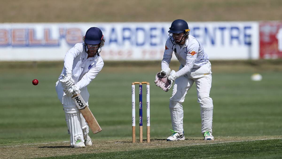 SAFETY FIRST: Batsmen are strongly recommended to wear helmets by the GCA and WDCA while fielders close to the stumps, such as wicket keepers, must wear helmets. Picture: Anthony Brady