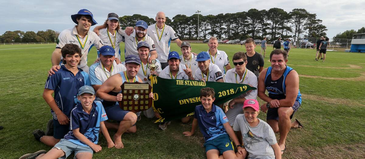 CHAMPIONS: Wesley-CBC won the Warrnambool and District Cricket Association Wesley-CBC versus Russells Creek division three grand final. Picture: Anthony Brady