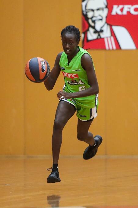 ONE TO WATCH: Juina Lual scored 14 points for Warrnambool Mermaids on Sunday. Picture: Morgan Hancock