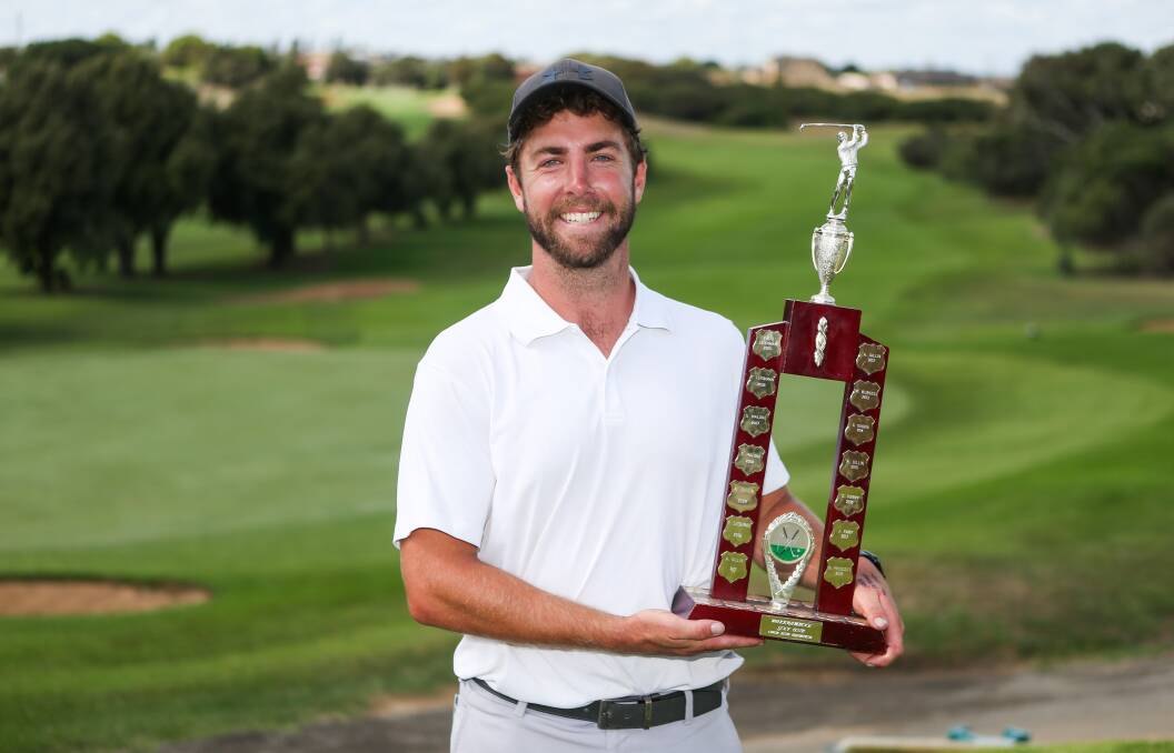 RAPID RISE: Sam Astbury was playing D grade four years ago. Now he's Warrnambool Golf Club A grade champion. Picture: Morgan Hancock