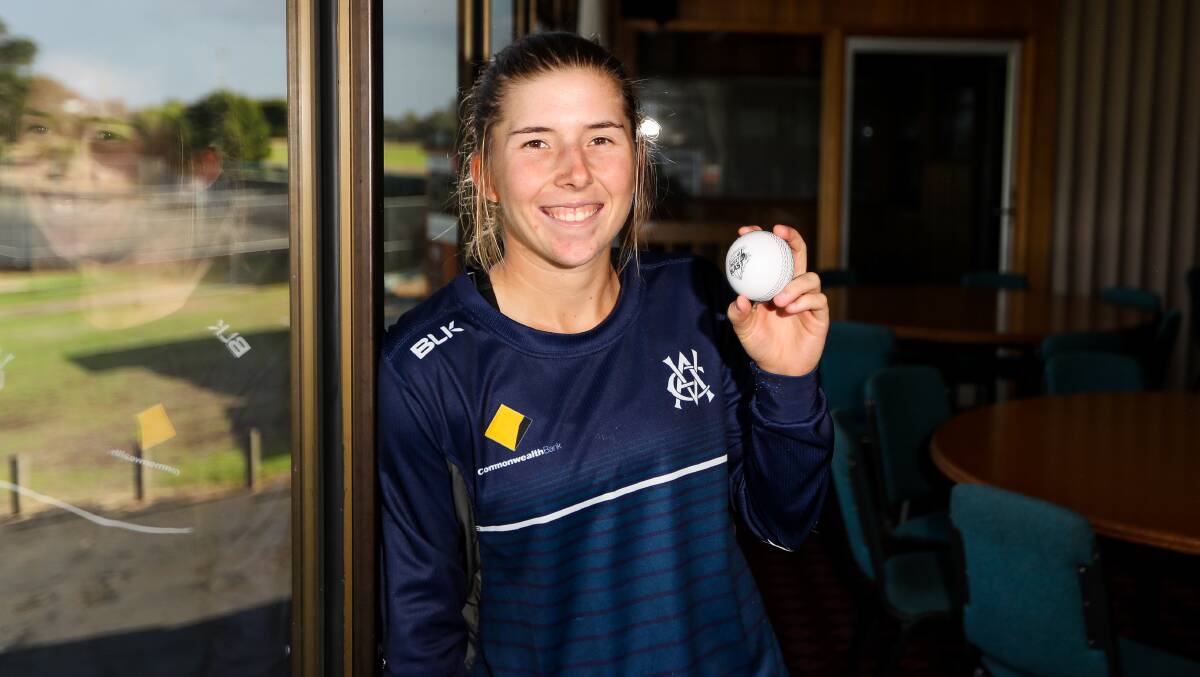 STAYING PUT: Australian cricketer Georgia Wareham has retained her spot in Cricket Victoria's women's side. Picture: Morgan Hancock