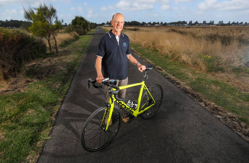 CHALLANGE: Peter Goy, president of the Murray to Moyne cycling event, is excited about his new leadership role. The ride is on the weekend of April 6-7. Picture: Morgan Hancock