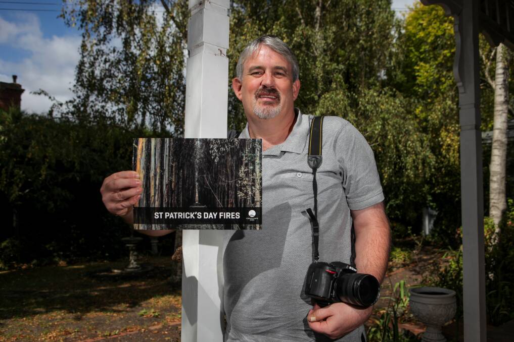 Recovery: Cobden photographer Andrew Stubbings has had 11 images included in a photo book showing the recovery from the St Patrick's Day 2018 fires. Picture: Rob Gunstone
