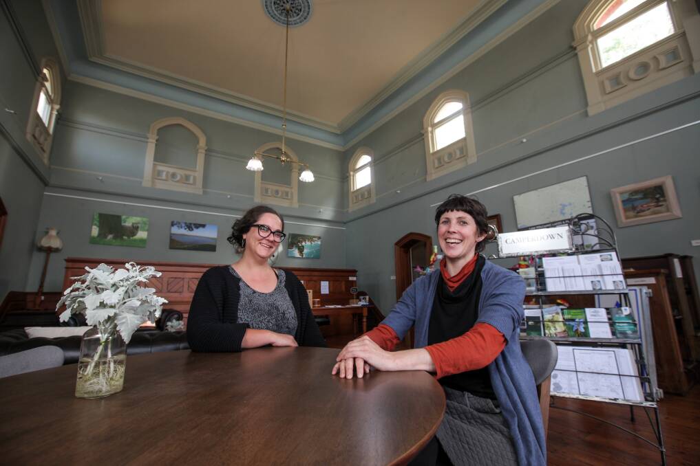Connections: Camperdown Community House coordinator Emily Mercer is working with Courthouse Camperdown Inc president Becky McCann to help build better links in the Camperdown community. Picture: Rob Gunstone