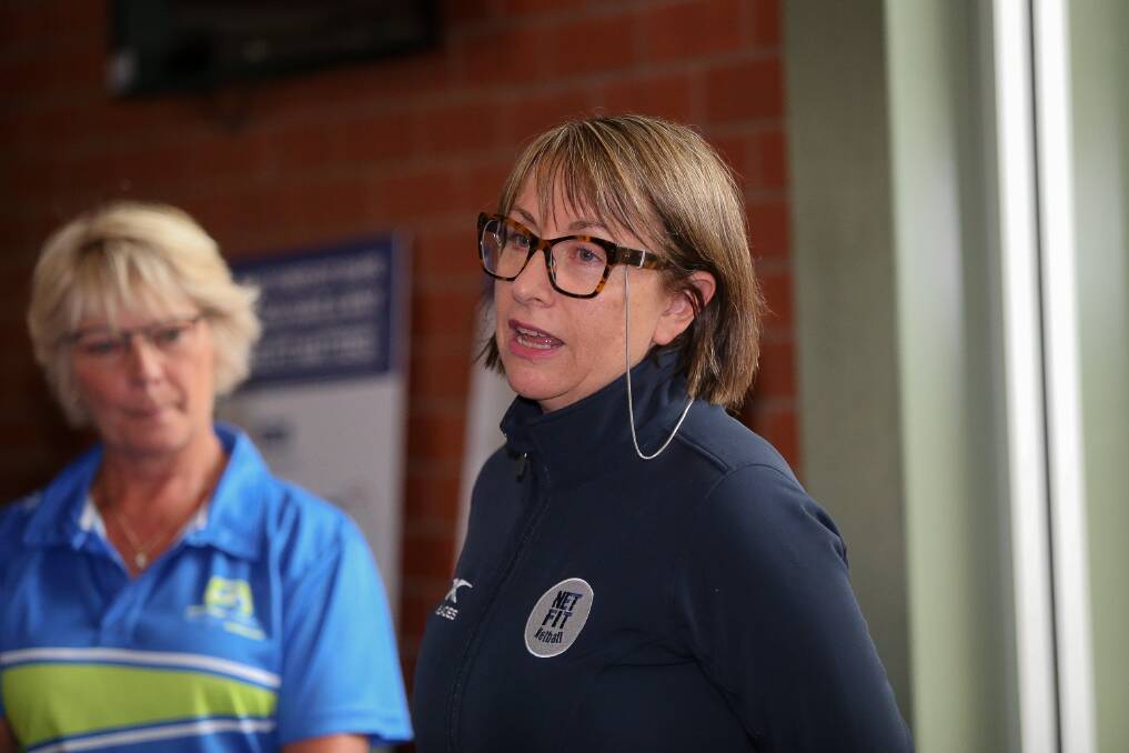 Netball royalty: Australian coach Lisa Alexander during her visit to Warrnambool on Thursday. 