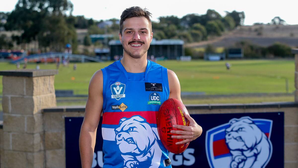 LEADING WITH A SMILE: Panmure football captain Louis Kew says a positive attitude is a big part of how he leads his side. Picture: Anthony Brady