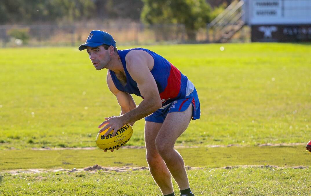 Hard yards: Panmure's Thomas Wright at training this year. Picture: Anthony Brady