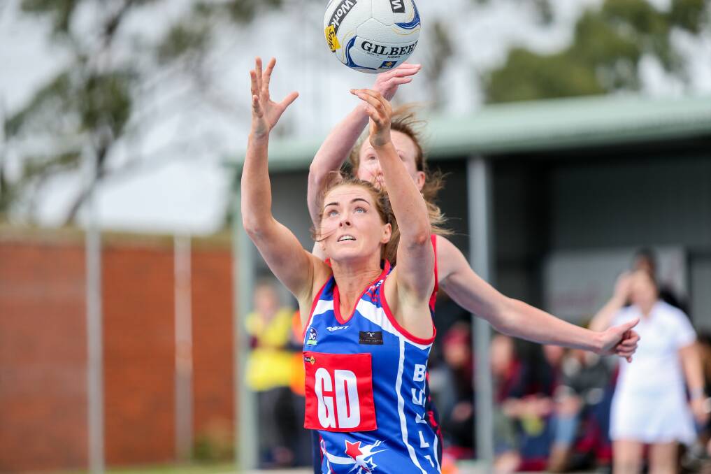 Playing in front: Panmure defender Emily Byers catches the ball. Picture: Christine Ansorge