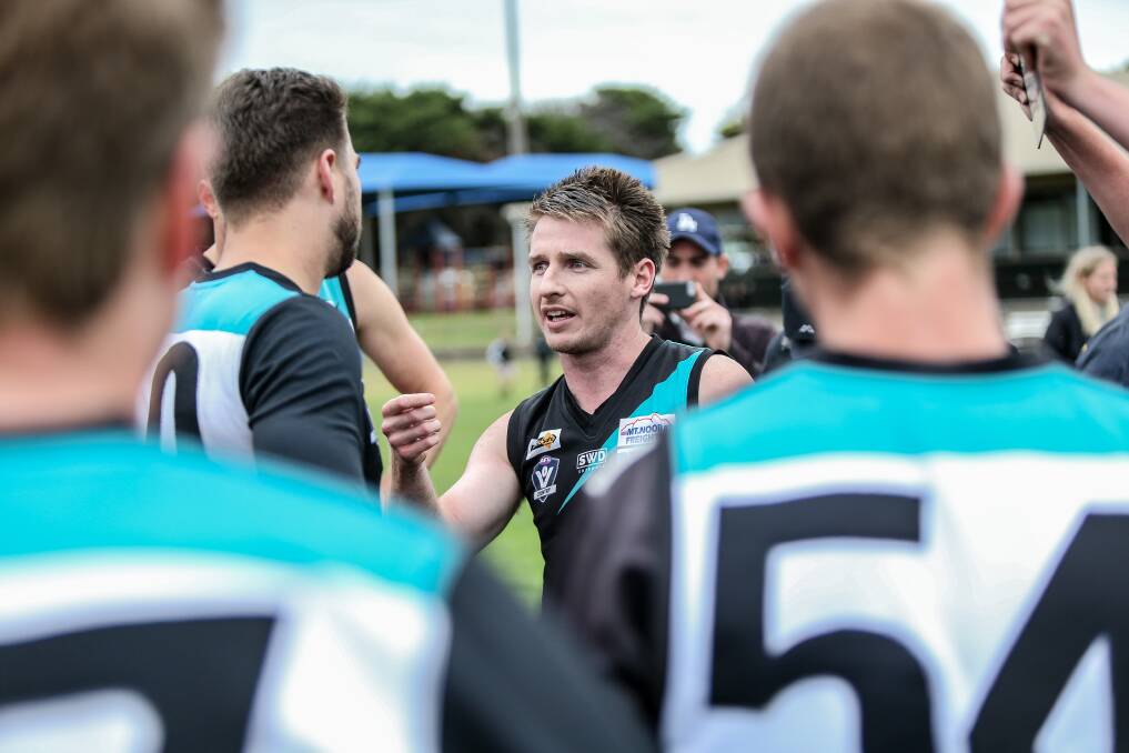 The central figure: Kolora-Noorat coach Ben Walsh said the WDFNL would need a passionate mentor to anchor its representative side and boost commitment from players. Picture: Christine Ansorge
