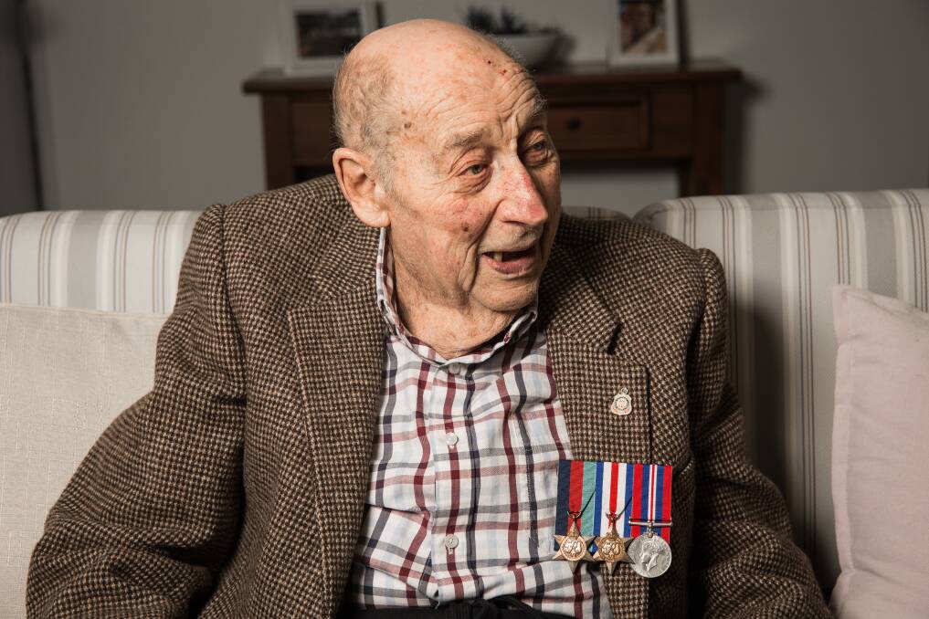 Distant memories: WWII veteran Duncan Smart, 96, was part of the D-Day landings of Allied forces in German-occupied France during WWII. Picture: Christine Ansorge