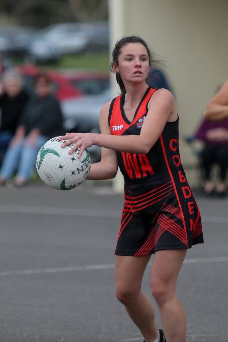 WELL-OILED MACHINE: Cobden, including interleague representative Amy Hammond, is proving a dominant force in 2019. The Bombers are undefeated after six rounds. Picture: Anthony Brady