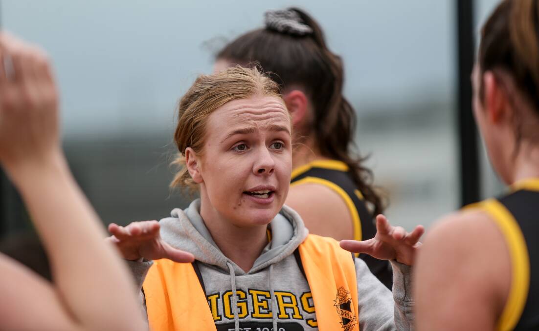 Merrivale mentor: Tiger's coach Carly Peake has led her team to a couple of victories. Picture: Anthony Brady