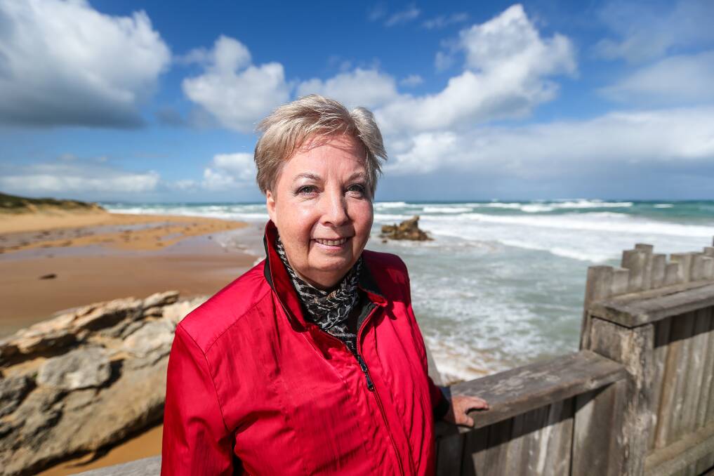 Family connection: Catherine MacDonald, the daughter of Jim Henry, a naturalist who originally discovered the significance of the Moyjil site. Picture: Anthony Brady