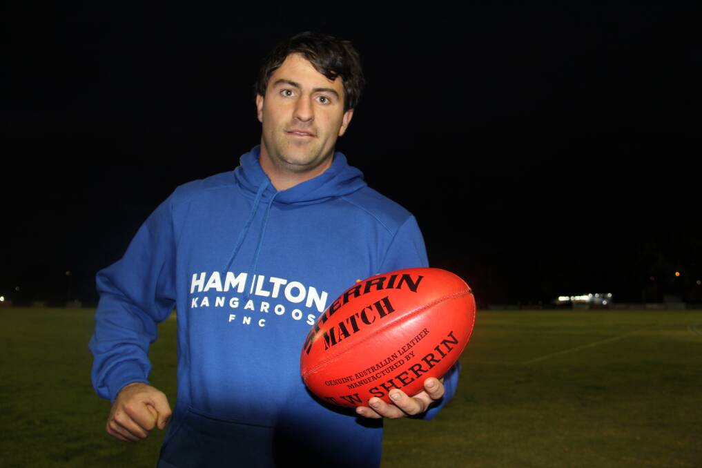 Old face: Charles Murrie has returned to the Hamilton Kangaroos after six years away. Picture: Gus McCubbing