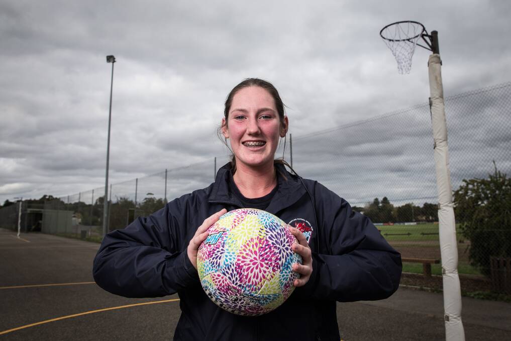 MADE IT: Terang Mortlake netballer May Suhan is in the 11-player Hampden under 15 netball team for 2019. Picture: Christine Ansorge