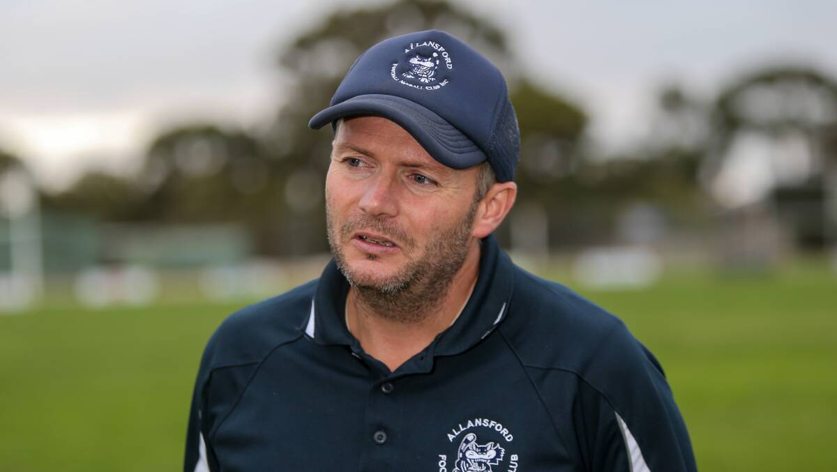 WORK IN PROGRESS: Allansford coach Ben Price is eager to see his side continue to improve in the back end of 2019. Picture: Anthony Brady