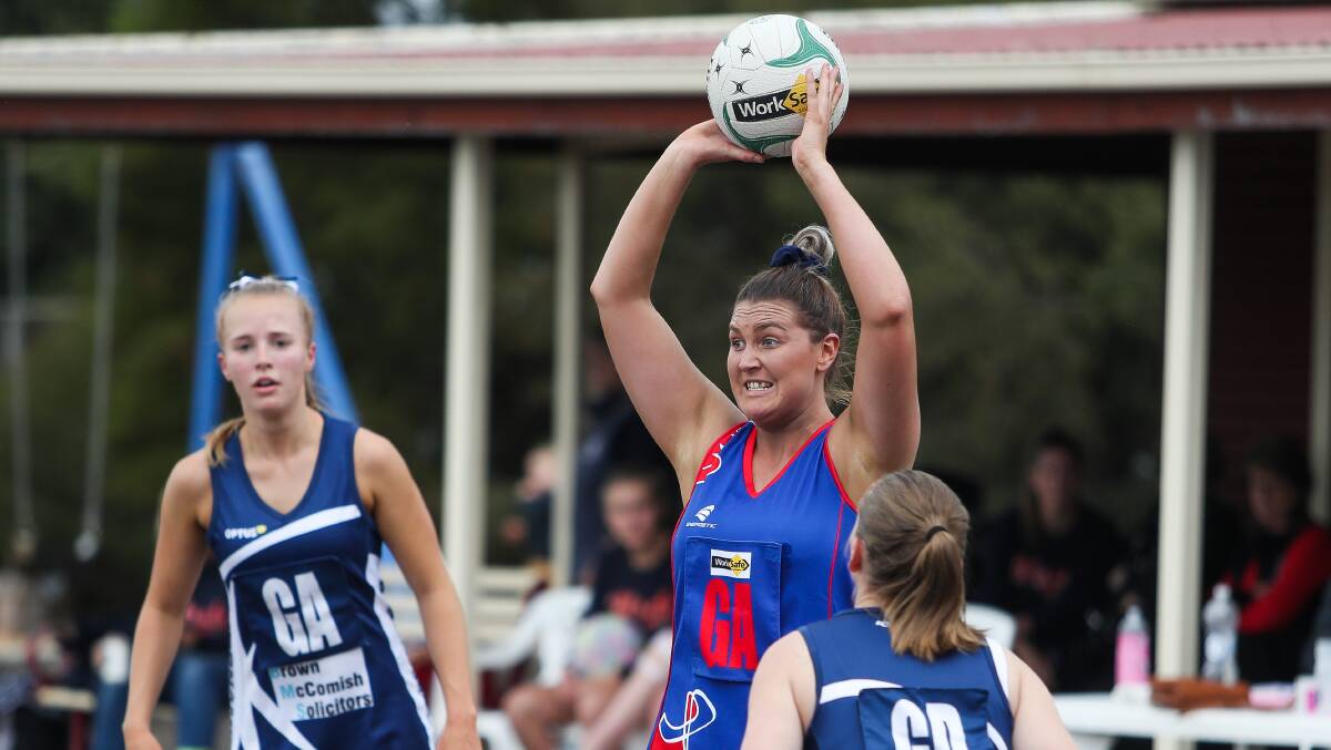 NEW VENTURE: Terang Mortlake's Melissa Burt is sad she won't be able to play netball one more time before she moves to New Zealand. Picture: Morgan Hancock