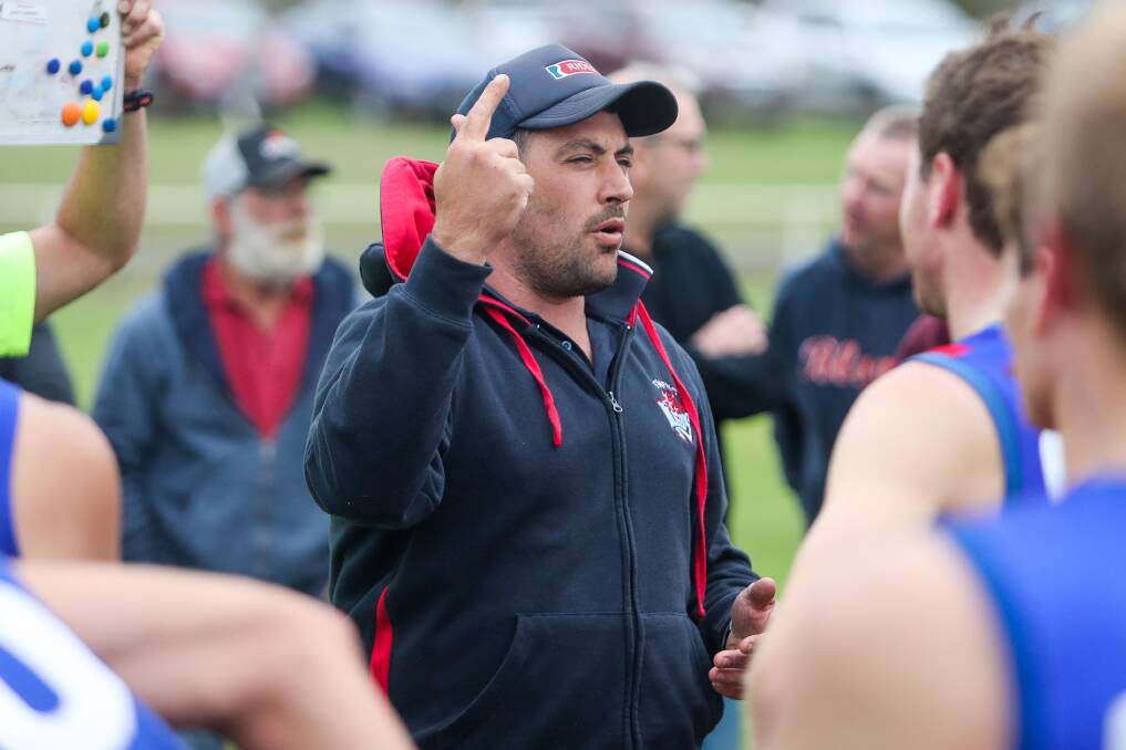 Can relate: Terang Mortlake coach Michael Sargeant said he wouldn't have wanted to be in Portland's situation on Saturday. Picture: Morgan Hancock
