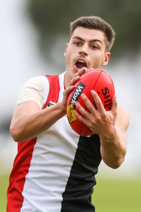 CHANGE OF SCENERY: Koroit's Lachlan Rhook has moved to Queensland for a new adventure. He won three Hampden league flags with the Saints. Picture: Morgan Hancock