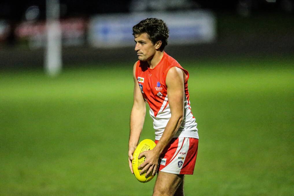 PRECAUTIONARY: South Warrnambool's Patrick Anderson is sidelined as the club manages his program. 