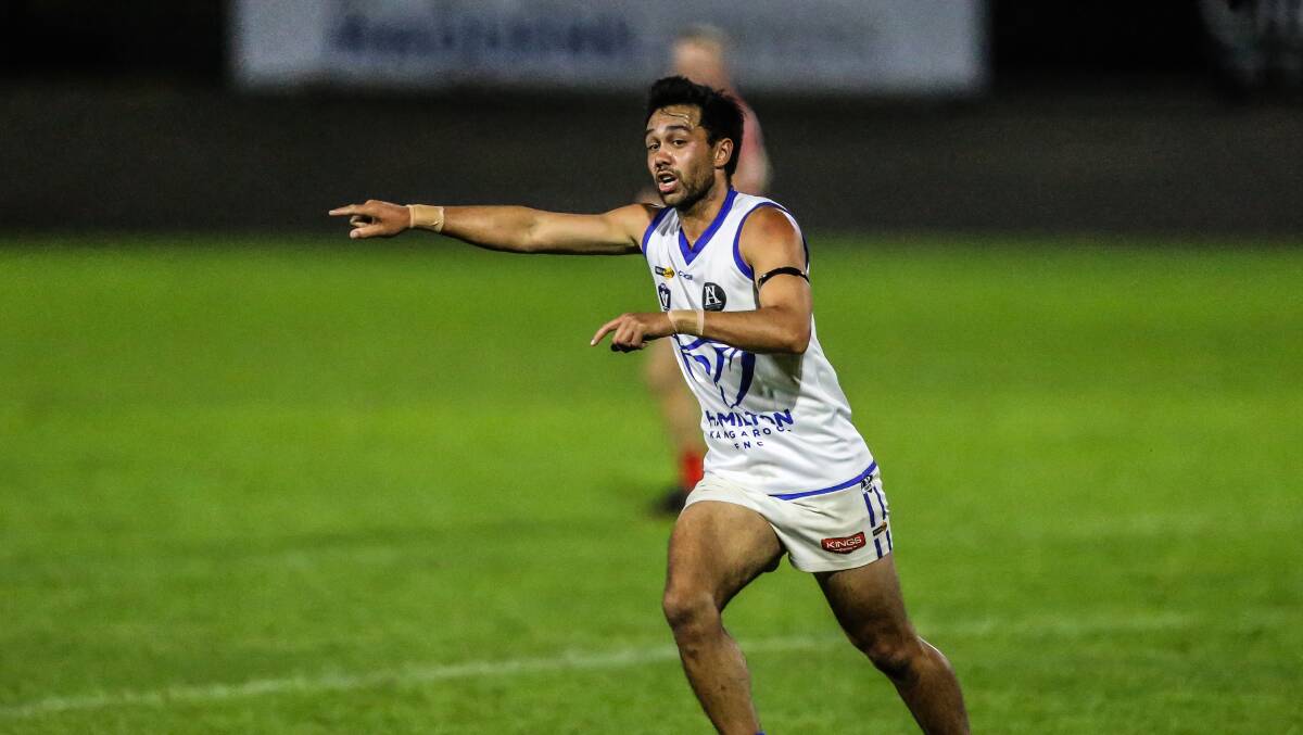 On the move: Hamilton Kangaroos' Tyrone Ross has accepted an assistant coaching job at Buninyong in the Central Highlands Football League. 