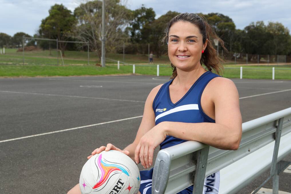 BACK IN BLUE: Warrnambool netballer Emma Cust will play as a goal keeper in 2019. Picture: Rob Gunstone