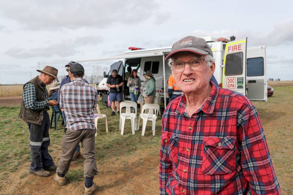 SAVIOUR: Terang's Les Wise has found a new lease on life in volunteering to help farmers recover from the St Patrick's Day 2018 fires. Picture: Rob Gunstone