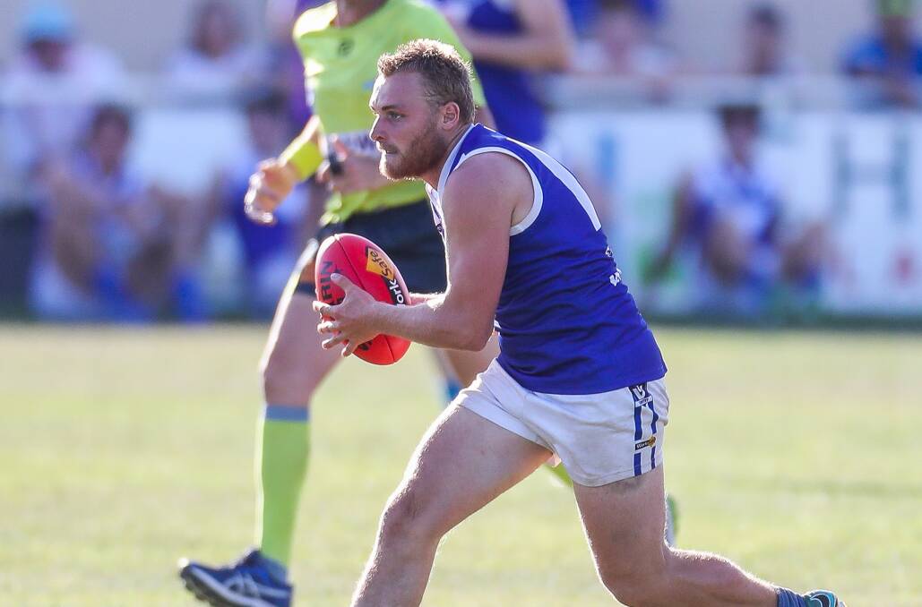 BEST ON: Russells Creek captain Andrew McMeel had the ball on a string at Reid Oval on Saturday. Picture: Morgan Hancock