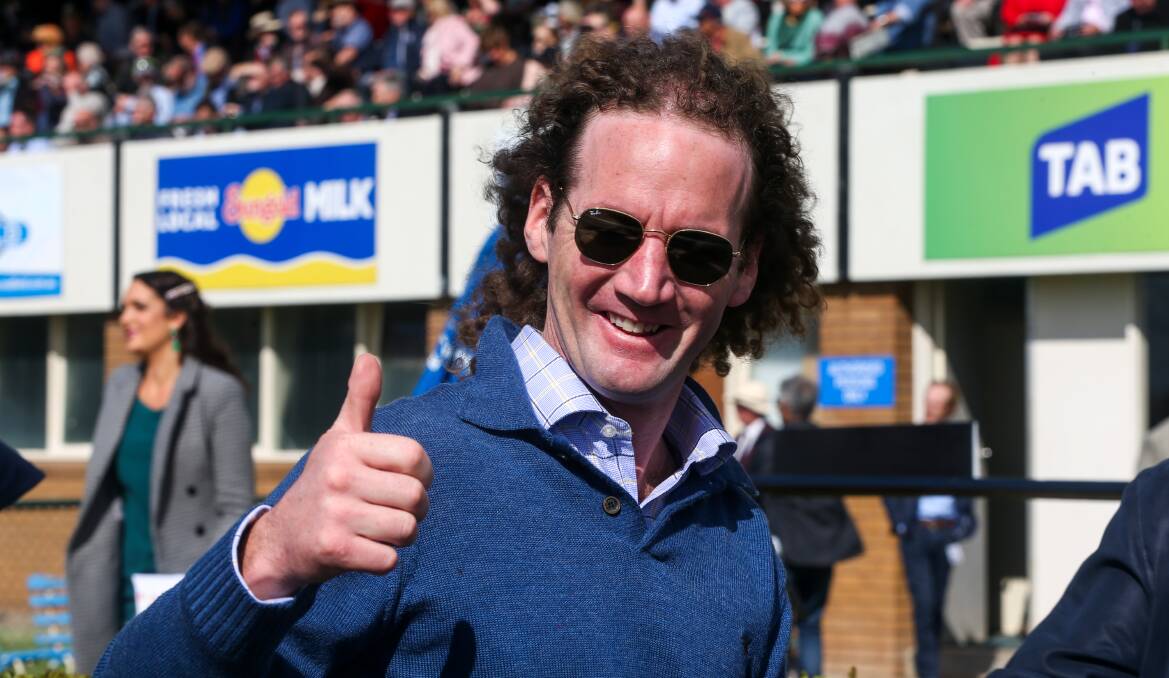 Thumbs up: Trainer Ciaron Maher is confident Yogi can perform well in the Adelaide Cup.